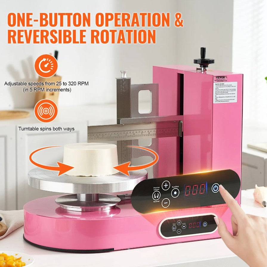 Vevor Cake Decorating Machine 6" to 14" Cake Frosting Spreader Adjustable Speed New