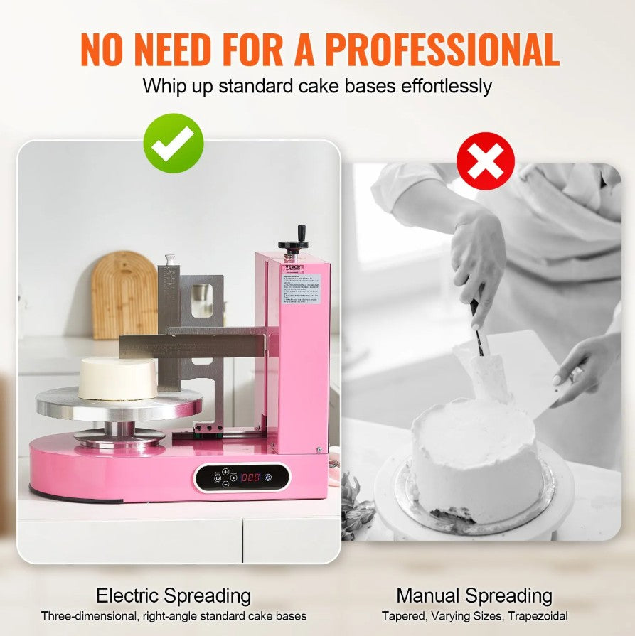Vevor Cake Decorating Machine 6" to 14" Cake Frosting Spreader Adjustable Speed New
