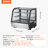 Vevor Refrigerated Display Case 4.2 Cu Ft 2-Tier LED Lighting Auto Defog 35.6–42.8°F New