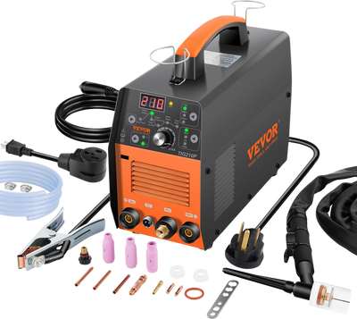 Vevor Welder 3-in-1 HF TIG Stick Clean 210A 110/220V Dual Voltage IGBT Inverter and Torch New