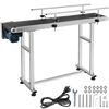 Vevor Motorized Conveyor With PVC Belt 59" x 7.8" Anti-Static With Adjustable Double Guardrails Stainless Steel New