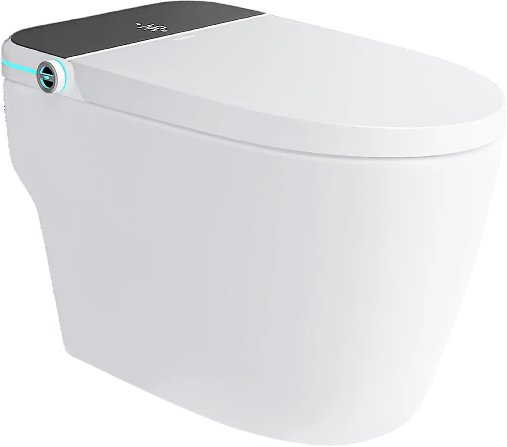 Yulika Smart Toilet with Tank Elongated 1.28 GPF Built-in Bidet LED Screen New