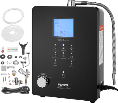 Vevor Water Ionizer Alkaline Acidic Home Filtration Machine 9 Plate 9000L Per Filter New