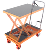 Vevor Hydraulic Lift Table Cart 500 Lbs Capacity Manual Single Scissor 28.5" Maximum Lift Height New