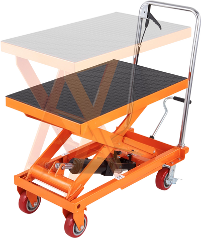 Vevor Hydraulic Lift Table Cart 1100 Lbs. Manual Single Scissor 35.4