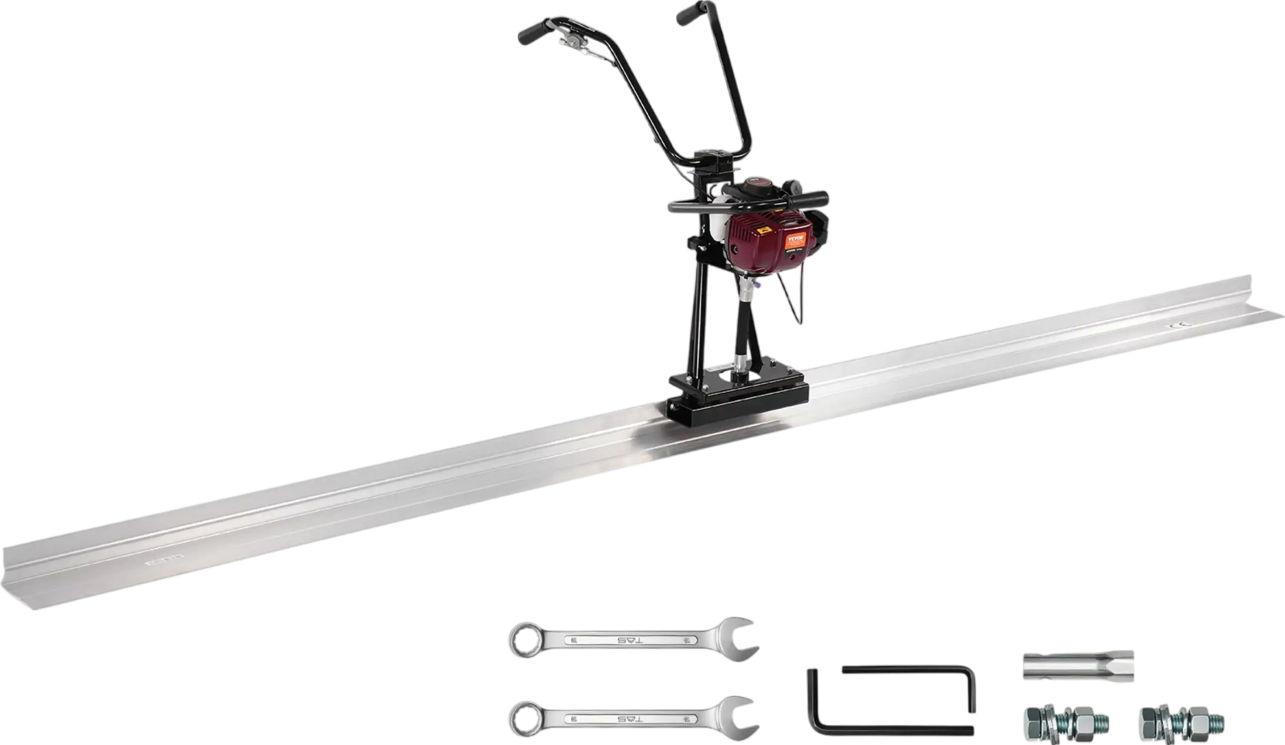 Vevor 4-Stroke Concrete Power Screed with 4' Aluminum Blade 1.6 HP Gas Motor New