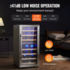 Vevor Dual Zone Wine Cooler 33-Bottle Freestanding Refrigerator with LED and Touch Control New