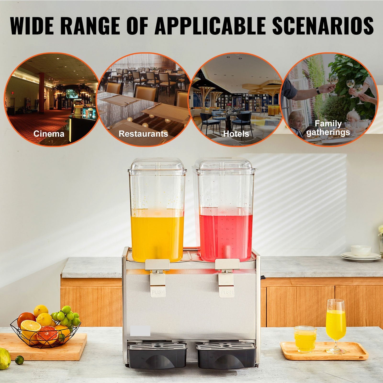 Vevor Commercial Cold Beverage Dispenser 4.75 Gal. 18 L 2