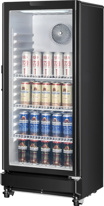 Vevor Commercial Beverage Refrigerator 5.7 Cu. Ft. Glass Door LED Lighting and Adjustable Shelves New