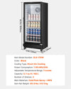 Vevor Commercial Beverage Refrigerator 5.7 Cu. Ft. Glass Door LED Lighting and Adjustable Shelves New