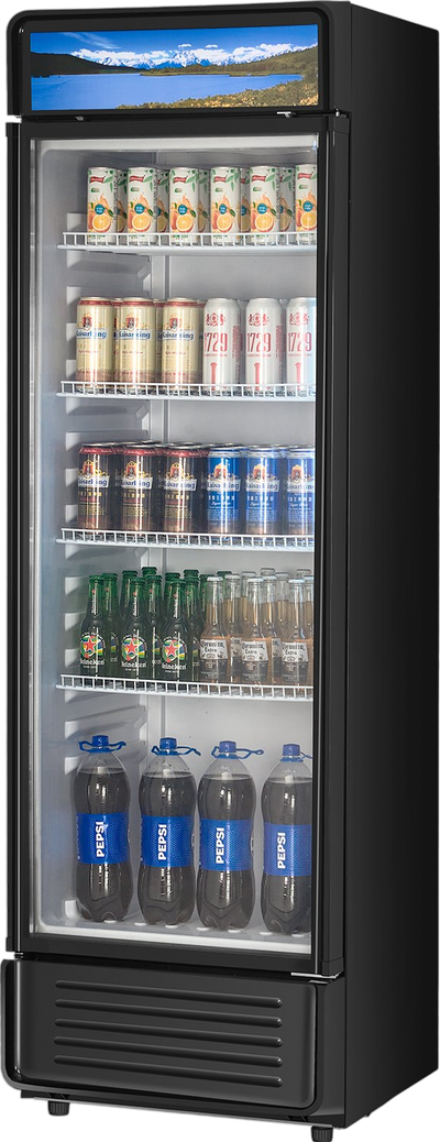 Vevor Commercial Beverage Refrigerator 13.3 Cu. Ft. Glass Door LED Lighting and Adjustable Shelves New