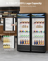 Vevor Commercial Beverage Refrigerator 9.7 Cu. Ft. Glass Door LED Lighting and Adjustable Shelves New
