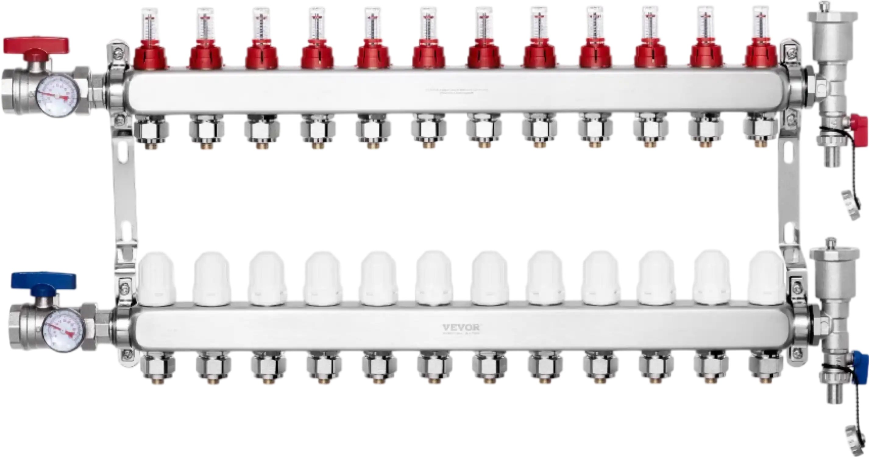 Vevor 12-Branch Radiant Heat Manifold for 1/2