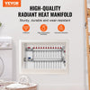 Vevor 12-Branch Radiant Heat Manifold for 1/2" PEX Tubing Stainless Steel New