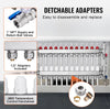 Vevor 12-Branch Radiant Heat Manifold for 1/2" PEX Tubing Stainless Steel New