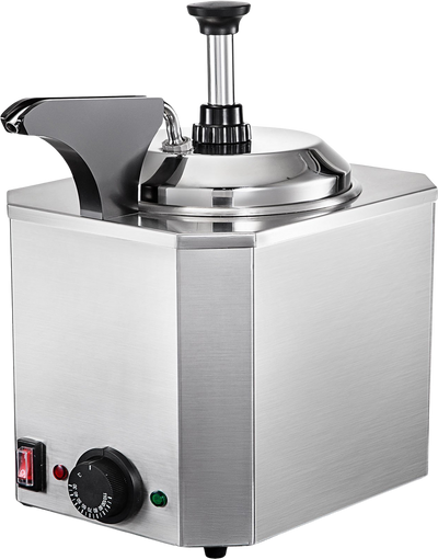 Vevor Cheese Warmer with Pump 2.4 Qt Capacity 650W Stainless Steel Dispenser 86°F-230°F Temperature New