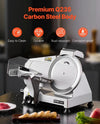 Vevor Electric Meat Slicer 180W 10" Carbon Steel Blade with Built-In Sharpener New