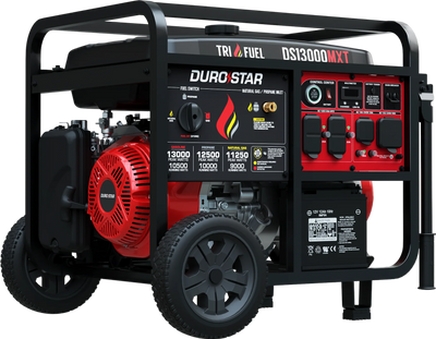 DuroStar DS13000MXT 10500W/13000W Generator Tri Fuel Gas Propane Natural Gas 50 Amp CO Alert Remote Start New