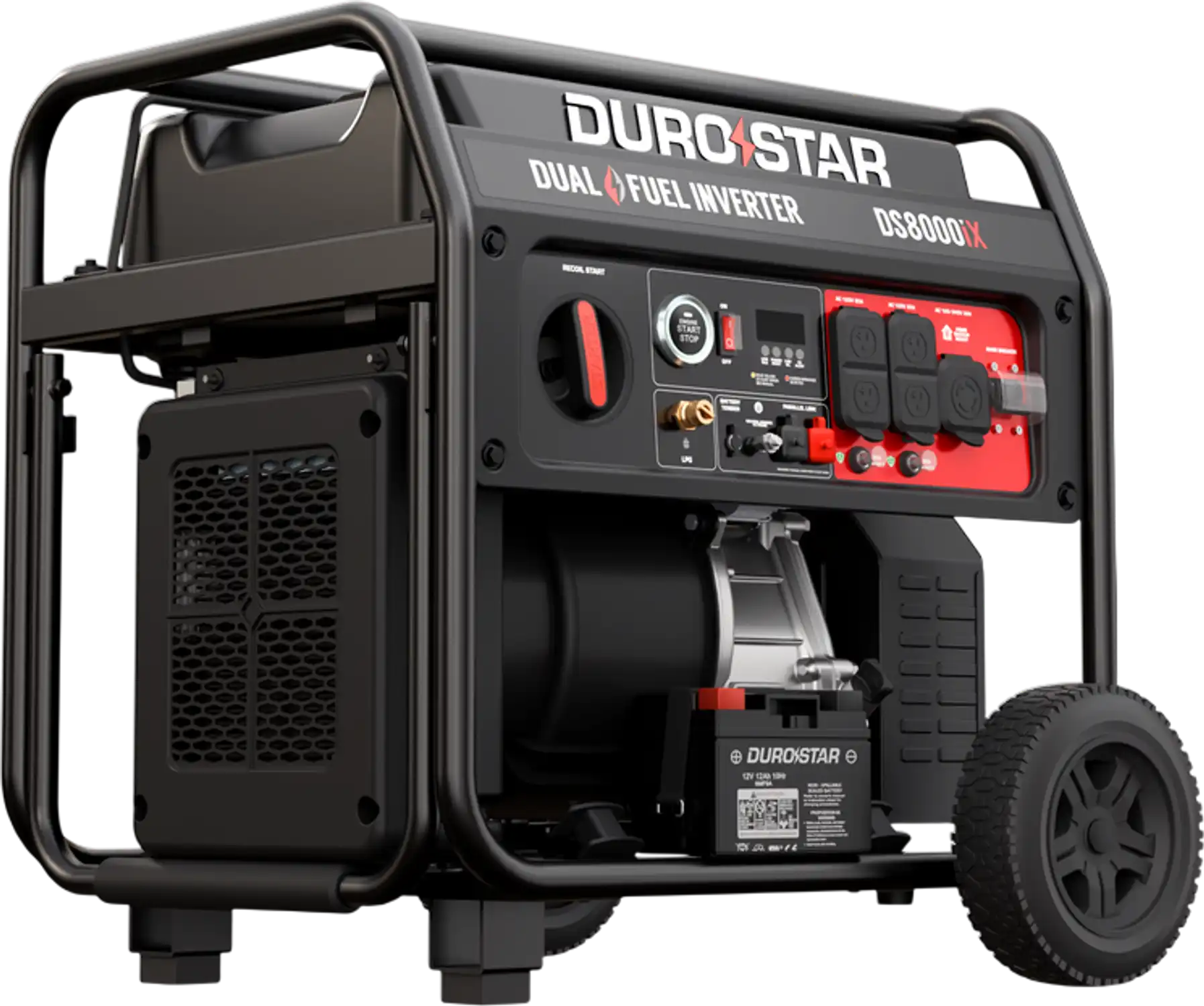 DuroStar DS8000iX Generator 6500W/8000W Dual Fuel Gas Propane Inverter Low THD CO Alert Remote Start New