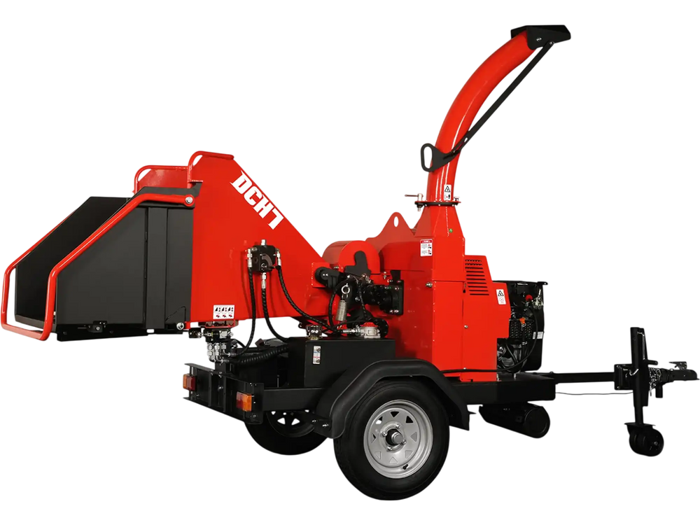 25hp 750cc Twin Cylinder ZONSEN Petrol Engine 7" Hydraulic Feeding Wood Chipper,  DCH7