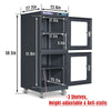 20-60% RH Electronic Dry Cabinet 540L ESD Desiccator Cabinet Low Humidity Storage,  EDC540A