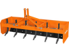 72" Box Blade Scraper with 6 Shanks 3 Point Hitch Tractor Attachment,  BB72