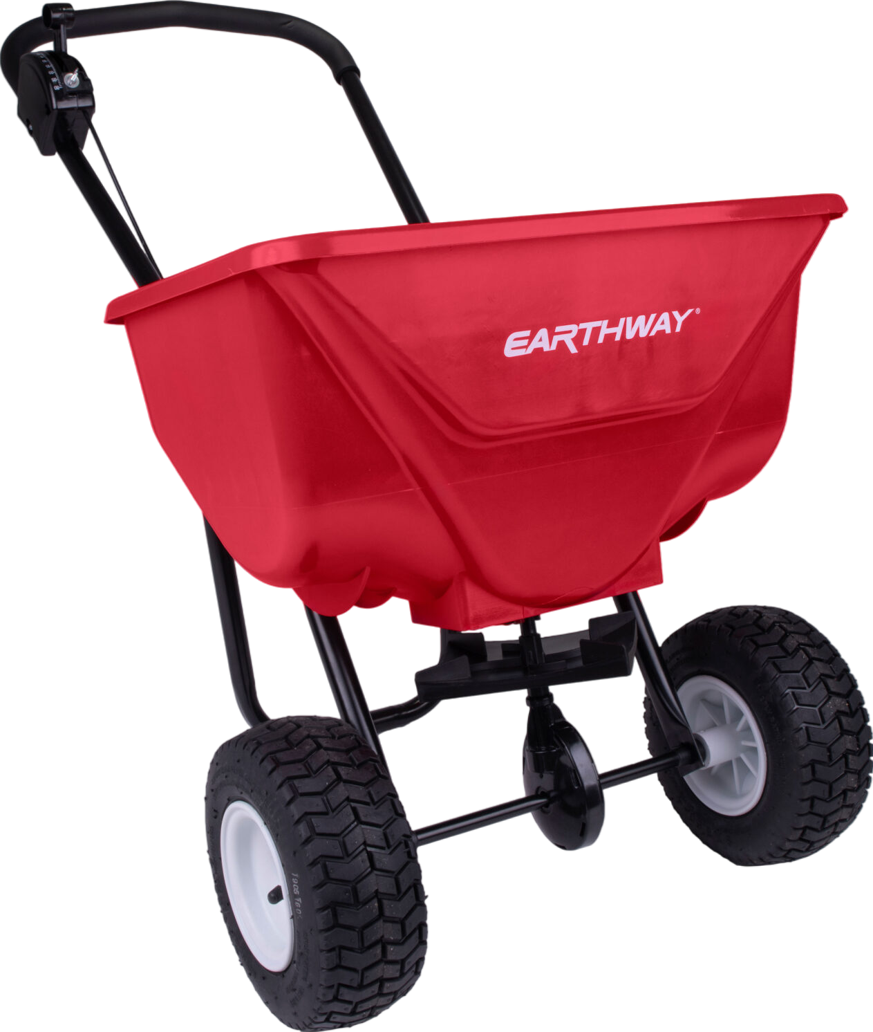 Earthway Broadcast Spreader 65 Lbs Hopper with Pneumatic Tires 2030P-Plus New