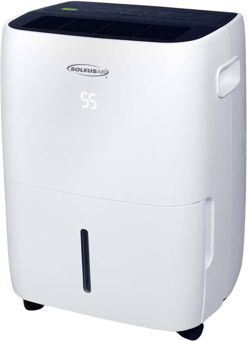 Soleus Air DSX-45EM-01 Dehumidifier 45 Pint with Mirage Display Continuous Drainage Outlet 4.4 Amp New