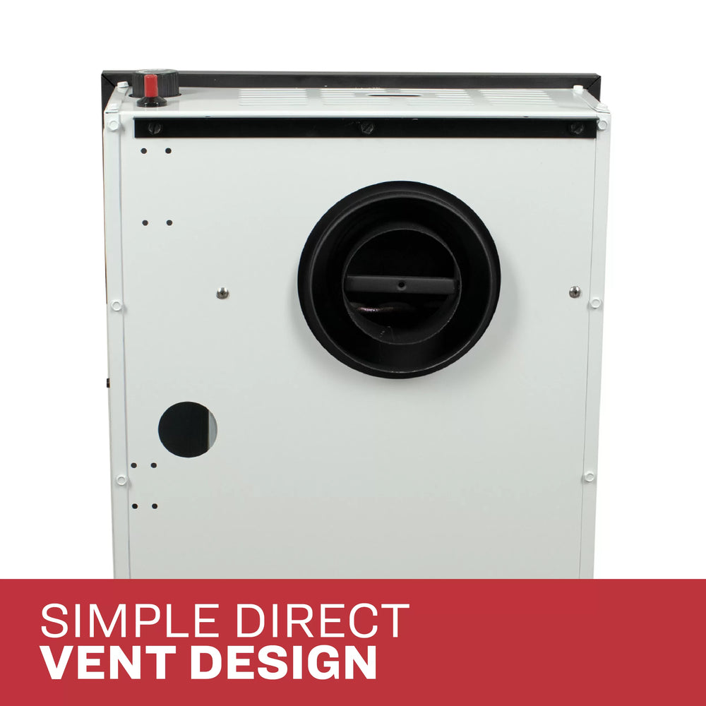 US Stove Ashley DVAG11-DF Wall Heater Dual Fuel Direct Vent 375 sq. ft. 11,000 BTU Furnace New