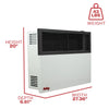 US Stove Ashley DVAG17-DF Wall Heater Dual Fuel Direct Vent 570 sq. ft. 17,000 BTU Furnace New