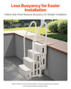 Vevor 4-Step Pool Ladder with Double Handrails Fits 48"-54" Pools 400 lb Capacity New