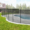 Vevor Pool Fence for Inground Pool 4' x 108' Black 340gms Teslin PVC Mesh Removable New