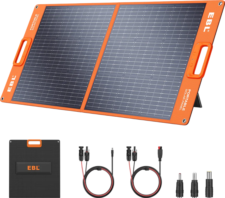 EBL Solar Apollo 100W Portable Solar Panel New