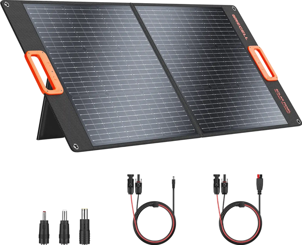 Grecell SP-100 Portable Solar Panel Foldable 100W New –