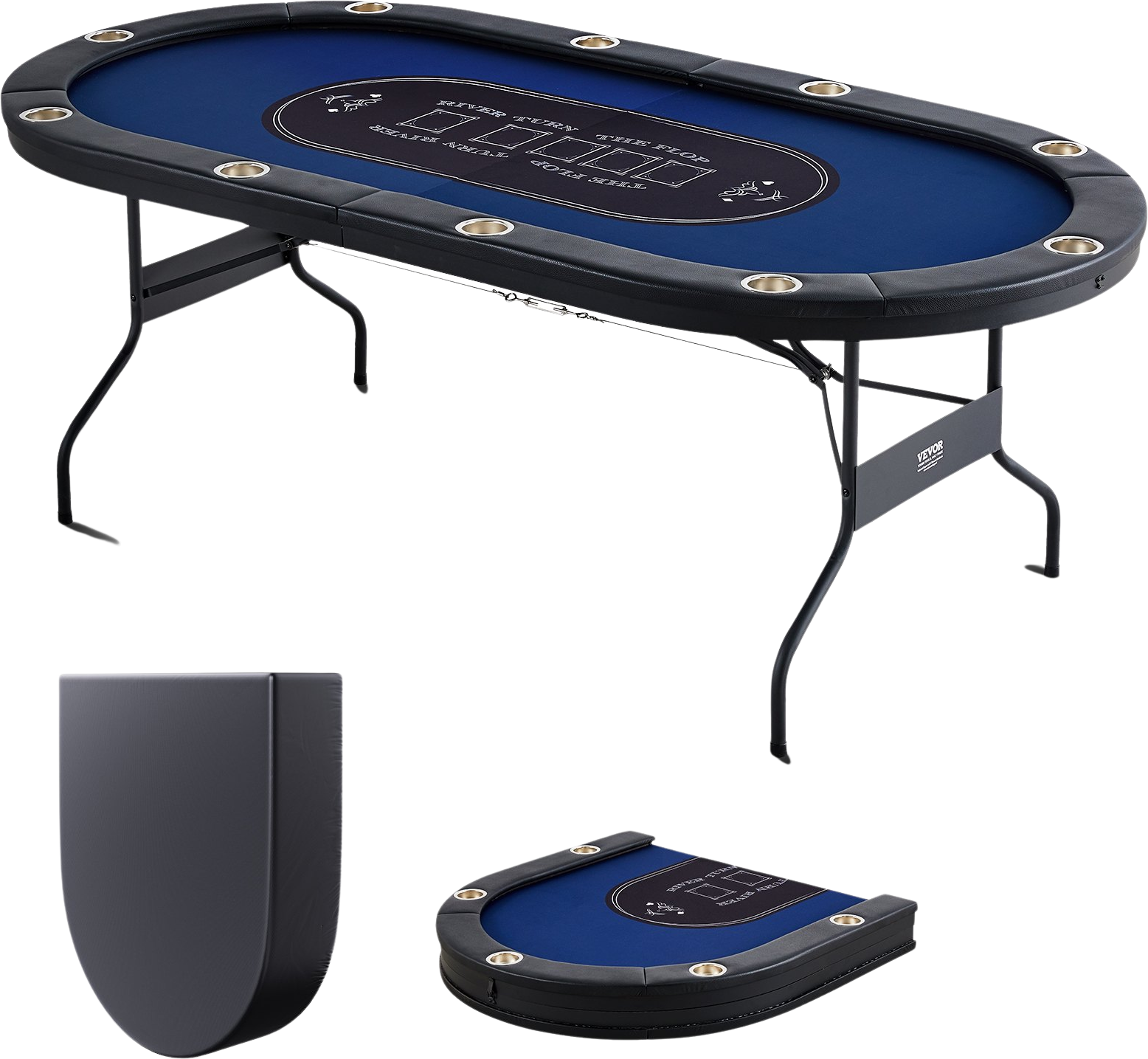 Vevor Poker Table 10-Player Foldable 84