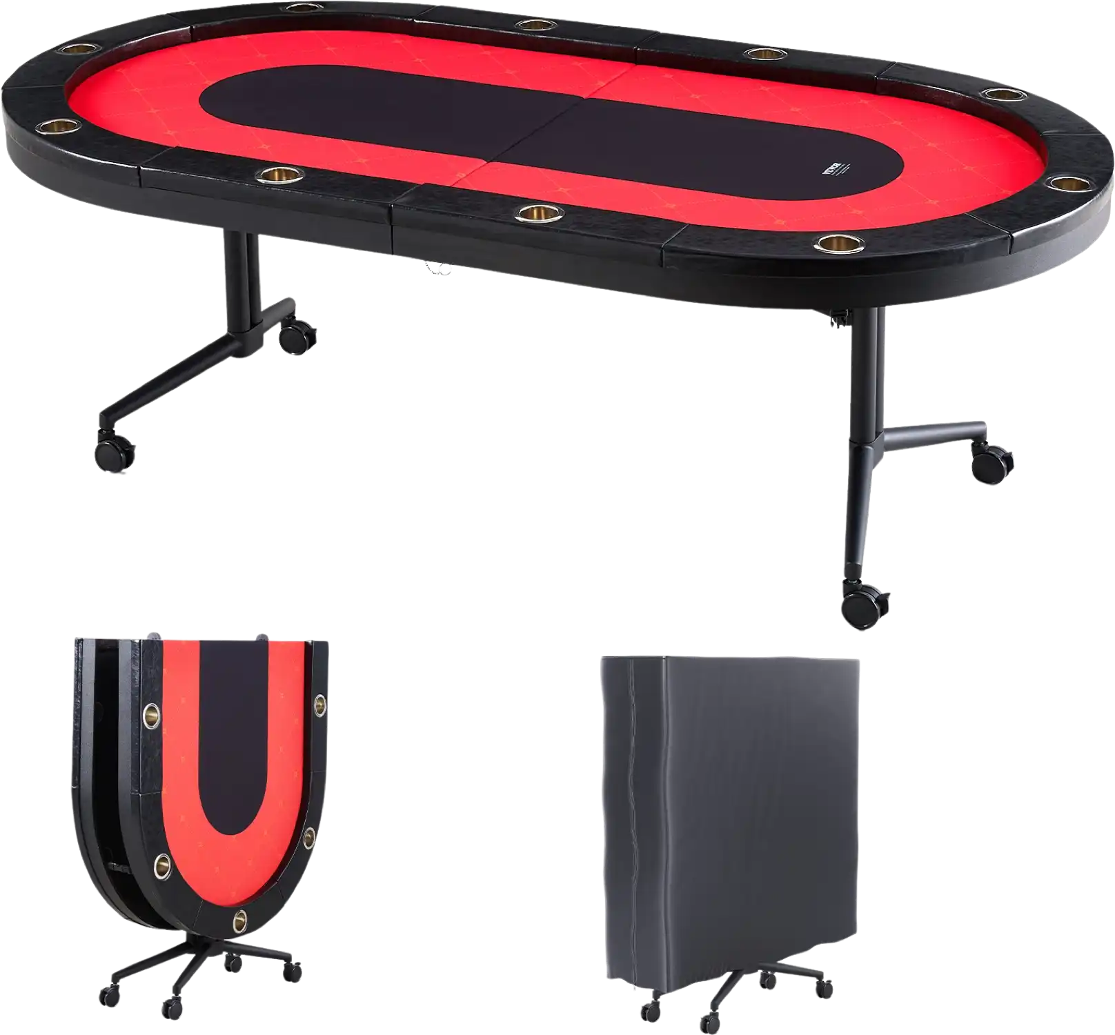 Vevor Poker Table 10-Player Foldable 90