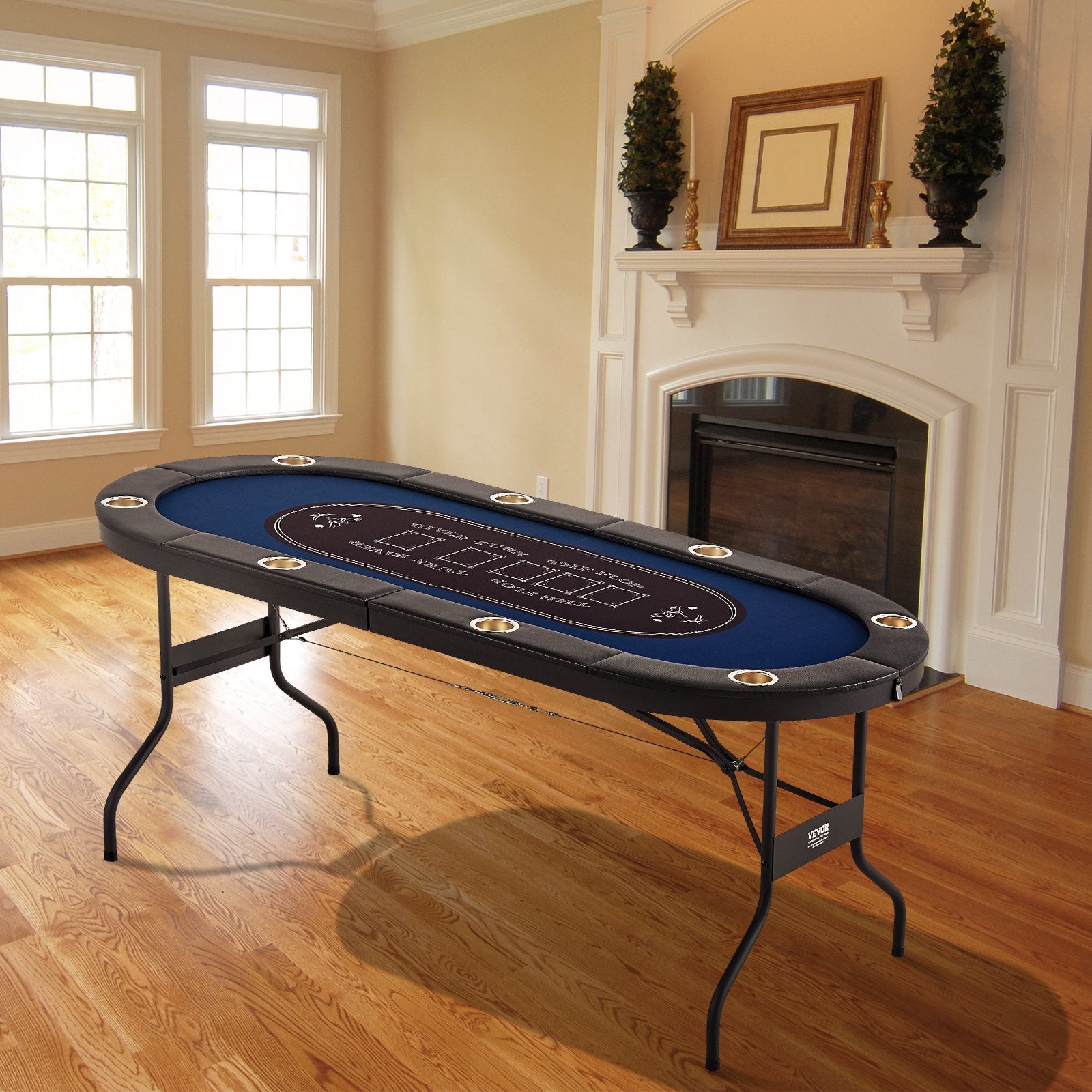 Vevor Poker Table 8-Player Foldable 72
