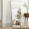 Vevor Full Length Mirror 71" x 31" Rectangular Floor Mirror with Stand Wall-Mounted Aluminum Alloy Frame New