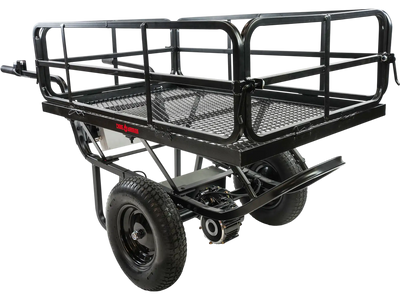 Chore Warrior CW325 Electric Utility Cart 350 lb. Capacity Metal Mesh Deck Removable Sides 24V New
