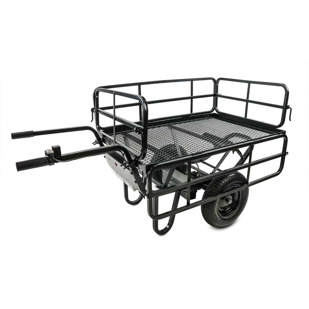 Chore Warrior CW325 Electric Utility Cart 350 lb. Capacity Metal Mesh Deck Removable Sides 24V New