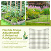 Decorative garden fence with 5 panels and stakes, made of heavy-duty metal, ideal for creating flexible shapes in.