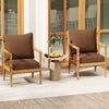 Deep seat chair cushion pads set in brown with rope belts, ideal for indoor and outdoor use, providing comfort and.