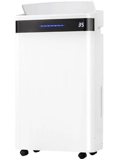 Costway 57 Pint 4500 Sq. Ft. Home Basement Dehumidifier White 958624731 New