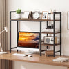 Desktop Bookshelf 38.5" W with Storage Display Rack for Home Office-Rustic Brown - Gallery View 1 of 11