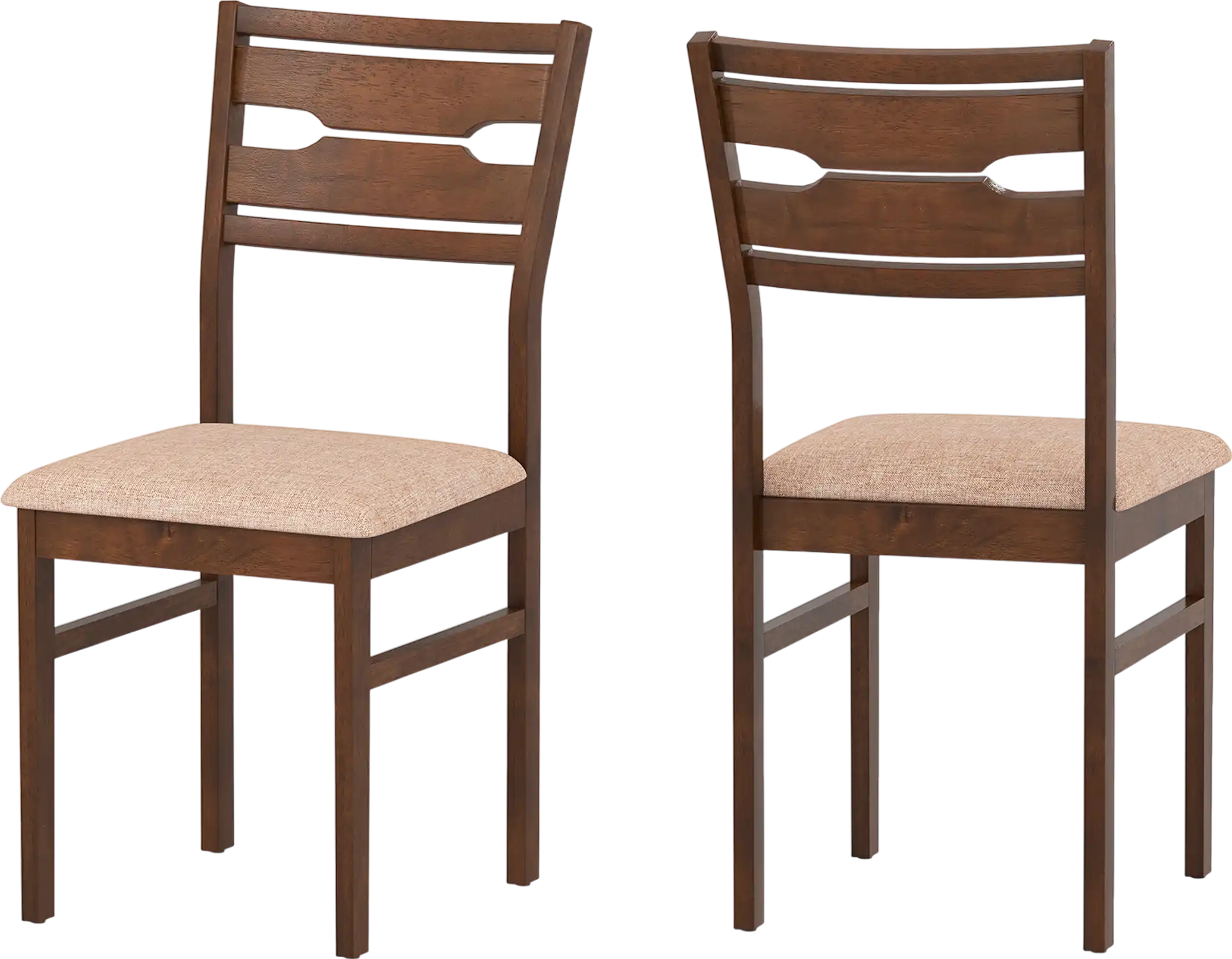 Costway Dining Chair Set Rubber Wood Frame Padded Seat 23014260 New