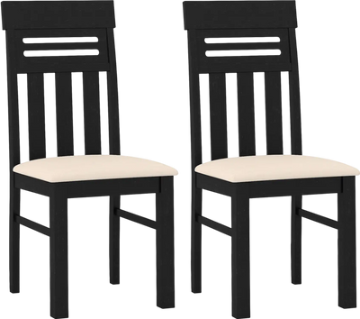 Costway Set of 2 High Back Dining Chairs 51378511 New