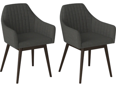 Costway Set of 2 Upholstered Dining Accent Chairs 20127637 New