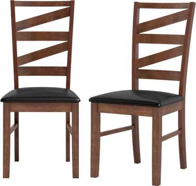 Costway Dining Chairs Set of 2 Kitchen Side Chairs Rubber Wood Legs 70633400 New