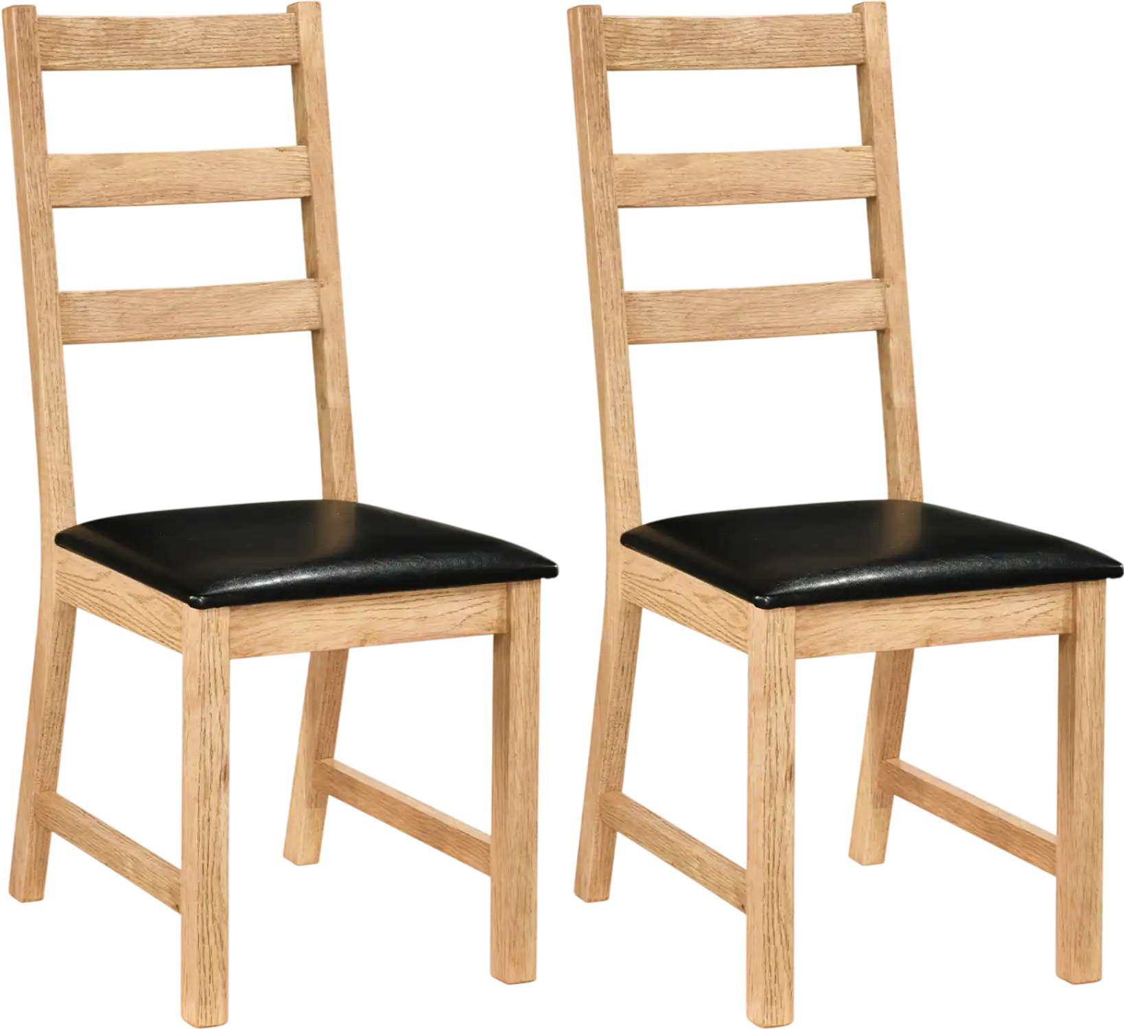 Costway Farmhouse Dining Chairs Set of 2 Hollowed Backrest 22462764 New