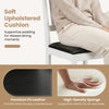 Soft upholstered cushion of a modern dining chair set, featuring premium PU leather and high-density sponge for comfort.